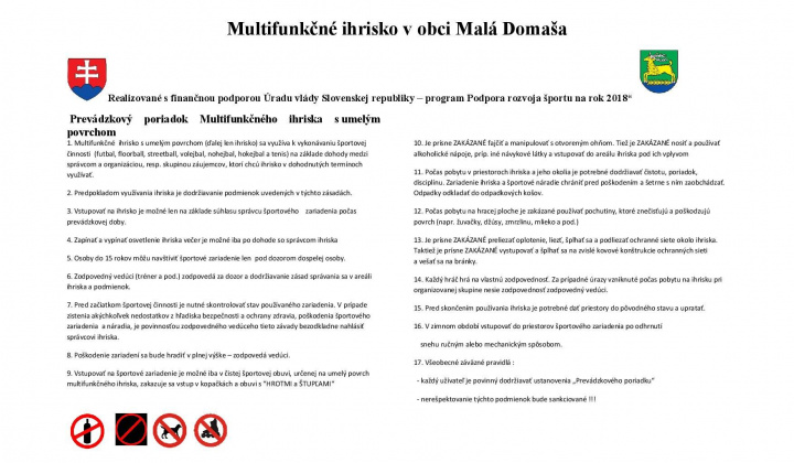 1. fotografia fotogalérie Multifunkčné ihrisko