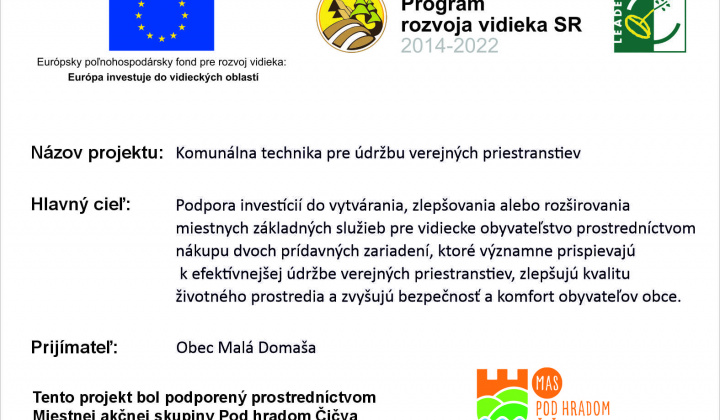 Fotka - Komunálna technika pre údržbu verejných priestranstiev